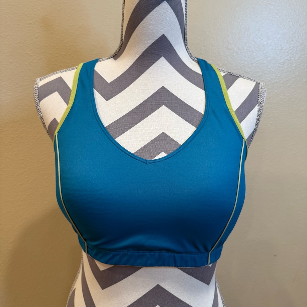 Moving Comfort teal Sports Bra large